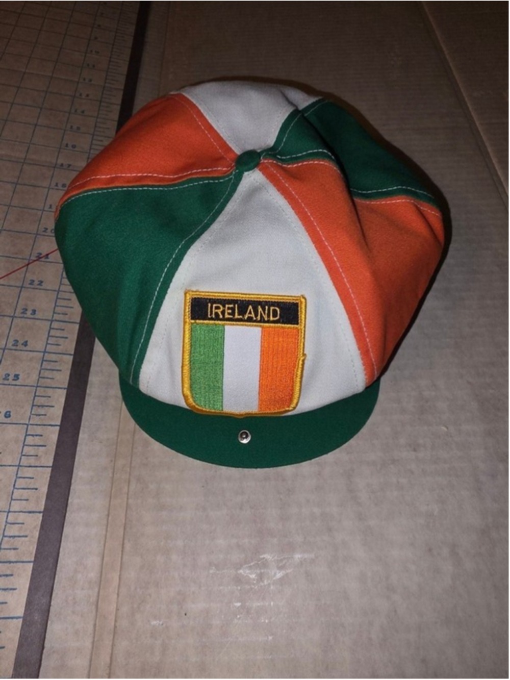 Ireland Patch & Colors Newsboy Snapback Vintage Made In‎ USA w/union label!! EUC
